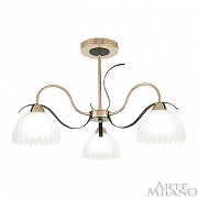 Люстра на штанге Arte Milano Napoli-327306 327306/3 FG+BK цвет золото, черный-1