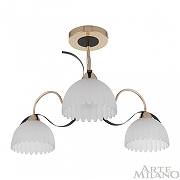 Люстра на штанге Arte Milano Napoli-327306 327306/3 FG+BK цвет золото, черный-2