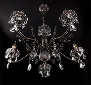 Люстра Eurosvet Elisha 3281/5 античная бронза/прозрачный хрусталь Strotskis цвет бронза античная-3