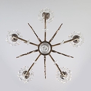 Люстра Eurosvet Elisha 3281/5 античная бронза/прозрачный хрусталь Strotskis цвет бронза античная-4