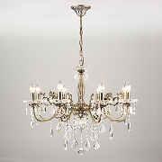 Люстра Eurosvet Elisha 3281/8 античная бронза/прозрачный хрусталь Strotskis цвет бронза античная-1