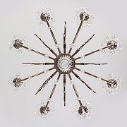 Люстра Eurosvet Elisha 3281/8 античная бронза/прозрачный хрусталь Strotskis цвет бронза античная-3