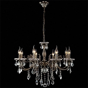 Люстра Eurosvet Elisha 3281/8 античная бронза/прозрачный хрусталь Strotskis цвет бронза античная-5