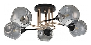 Люстра Arte Milano AMALFI-328419 328419/5 FG+BK цвет золото, черный