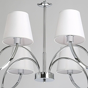 Люстра MW-Light Вега 5 329012008 цвет плафона/подвески Белый, цвет арматуры Хром-7