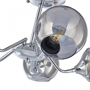 Люстра на штанге Arte Milano Napoli-0334 330334/5 CR цвет плафона/подвески Светло-серый, цвет арматуры Хром-8