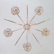 Люстра Eurosvet Alda 3305/5 белый с золотом/прозрачный хрусталь Strotskis цвет плафона/подвески Прозрачный, цвет арматуры Белый-3