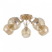 Люстра Arte Milano Napoli-0566 330566/5 FGD цвет плафона/подвески Оранжевый, цвет арматуры Золото-1