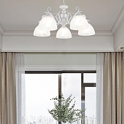 Люстра Arte Milano Amalfi-0644 330644/5 WT+SL цвет плафона/подвески Белый, цвет арматуры Белый, Серебро-9