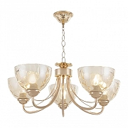 Люстра Arte Milano Amalfi-1466 331466/5 FGD цвет плафона/подвески Янтарный, цвет арматуры Золото-2