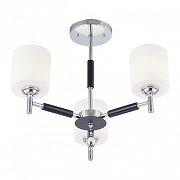Люстра на штанге Arte Milano Napoli-2220 332220/3 CR цвет плафона/подвески Белый, Прозрачный, цвет арматуры Хром, Черный-1