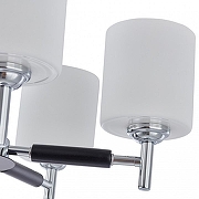 Люстра на штанге Arte Milano Napoli-2220 332220/5 CR цвет плафона/подвески Белый, Прозрачный, цвет арматуры Хром, Черный-3