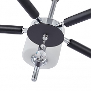 Люстра на штанге Arte Milano Napoli-2220 332220/5 CR цвет плафона/подвески Белый, Прозрачный, цвет арматуры Хром, Черный-4