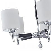 Люстра на штанге Arte Milano Napoli-2220 332220/5 CR цвет плафона/подвески Белый, Прозрачный, цвет арматуры Хром, Черный-5