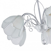 Люстра Arte Milano Amalfi-2656 332656/5 WT+SL цвет плафона/подвески Прозрачный, цвет арматуры Белый, Серебро-4