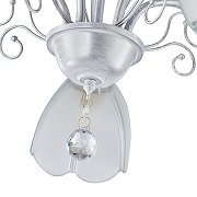 Люстра Arte Milano Amalfi-2656 332656/5 WT+SL цвет плафона/подвески Прозрачный, цвет арматуры Белый, Серебро-5