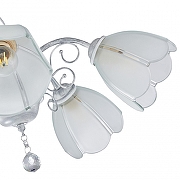 Люстра Arte Milano Amalfi-2656 332656/5 WT+SL цвет плафона/подвески Прозрачный, цвет арматуры Белый, Серебро-6