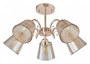 Люстра на штанге Arte Milano Napoli-6820 333307/5 FGD цвет плафона/подвески Оранжевый, цвет арматуры Золото