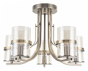 Люстра на штанге Arte Milano Napoli-5124 335124/5 AB цвет плафона/подвески Янтарный, цвет арматуры Бронза