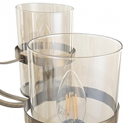 Люстра на штанге Arte Milano Napoli-5124 335124/5 AB цвет плафона/подвески Янтарный, цвет арматуры Бронза-4