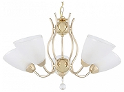 Люстра Arte Milano Amalfi-5816 335816/5 FGD цвет плафона/подвески Белый, Прозрачный, цвет арматуры Золото