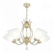 Люстра Arte Milano Amalfi-5816 335816/5 FGD цвет плафона/подвески Белый, Прозрачный, цвет арматуры Золото-3