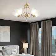 Люстра Arte Milano Amalfi-5816 335816/5 FGD цвет плафона/подвески Белый, Прозрачный, цвет арматуры Золото-6