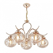 Люстра Arte Milano Amalfi-1556 336556/5 FGD цвет плафона/подвески Янтарный, цвет арматуры Золото-1