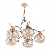 Люстра Arte Milano Amalfi-1556 336556/5 FGD цвет плафона/подвески Янтарный, цвет арматуры Золото-2