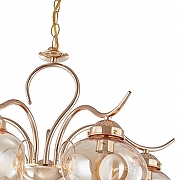 Люстра Arte Milano Amalfi-1556 336556/5 FGD цвет плафона/подвески Янтарный, цвет арматуры Золото-4