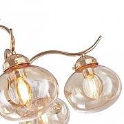 Люстра Arte Milano Amalfi-1556 336556/5 FGD цвет плафона/подвески Янтарный, цвет арматуры Золото-5