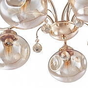 Люстра Arte Milano Amalfi-1556 336556/5 FGD цвет плафона/подвески Янтарный, цвет арматуры Золото-7