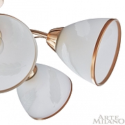 Люстра на штанге Arte Milano Napoli-6966 336966/5 FGD цвет плафона/подвески Белый, Золото, цвет арматуры Золото-5