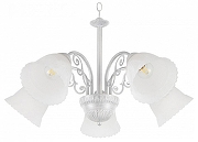 Люстра Arte Milano Amalfi-8544 338544/5 WT+SL цвет плафона/подвески Белый, цвет арматуры Белый, Серебро