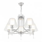 Люстра Arte Milano Amalfi-8556 338556/5 CR цвет плафона/подвески Белый, Прозрачный, цвет арматуры Хром-1