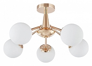 Люстра на штанге Arte Milano Napoli-8654 338654/5 FGD цвет плафона/подвески Белый, цвет арматуры Золото
