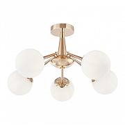 Люстра на штанге Arte Milano Napoli-8654 338654/5 FGD цвет плафона/подвески Белый, цвет арматуры Золото-1