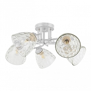 Люстра Arte Milano Napoli-6820 338756/5 WT+SL цвет плафона/подвески Прозрачный, цвет арматуры Белый, Серебро-1