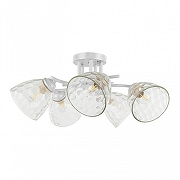 Люстра Arte Milano Napoli-6820 338756/5 WT+SL цвет плафона/подвески Прозрачный, цвет арматуры Белый, Серебро-2