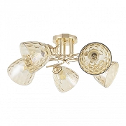 Люстра Arte Milano Napoli-8776 338776/5 FGD цвет плафона/подвески Оранжевый, цвет арматуры Золото-1