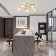 Люстра Arte Milano Napoli-8776 338776/5 FGD цвет плафона/подвески Оранжевый, цвет арматуры Золото-9