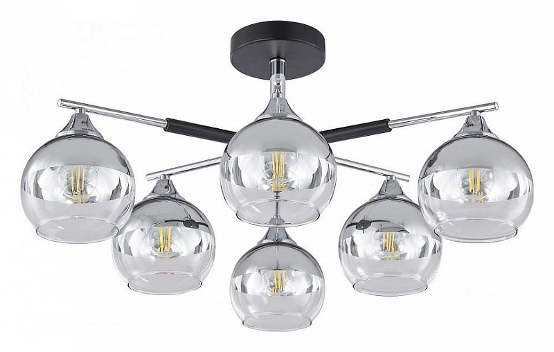 Люстра на штанге Arte Milano Napoli-9354 339354/6 CR+BK 