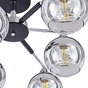 Люстра на штанге Arte Milano Napoli-9354 339354/6 CR+BK цвет плафона/подвески Прозрачный, Хром, цвет арматуры Хром, Черный-5