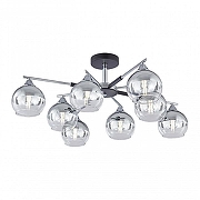 Люстра на штанге Arte Milano Napoli-9354 339354/8 CR+BK цвет плафона/подвески Прозрачный, Хром, цвет арматуры Хром, Черный-2