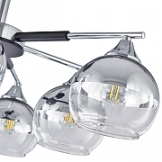 Люстра на штанге Arte Milano Napoli-9354 339354/8 CR+BK цвет плафона/подвески Прозрачный, Хром, цвет арматуры Хром, Черный-4