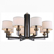 Люстра Newport 3400 3408/C цвет плафона/подвески Бежевый, цвет арматуры Золото, Черный