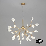 Люстра Bogate's Foglia 341 Smart цвет плафона/подвески Белый, цвет арматуры Золото-1