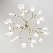 Люстра Bogate's Foglia 341 Smart цвет плафона/подвески Белый, цвет арматуры Золото-2