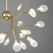 Люстра Bogate's Foglia 341 Smart цвет плафона/подвески Белый, цвет арматуры Золото-4