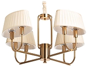 Люстра MW-Light София 10 355014608 цвет плафона/подвески Бежевый, цвет арматуры Медь